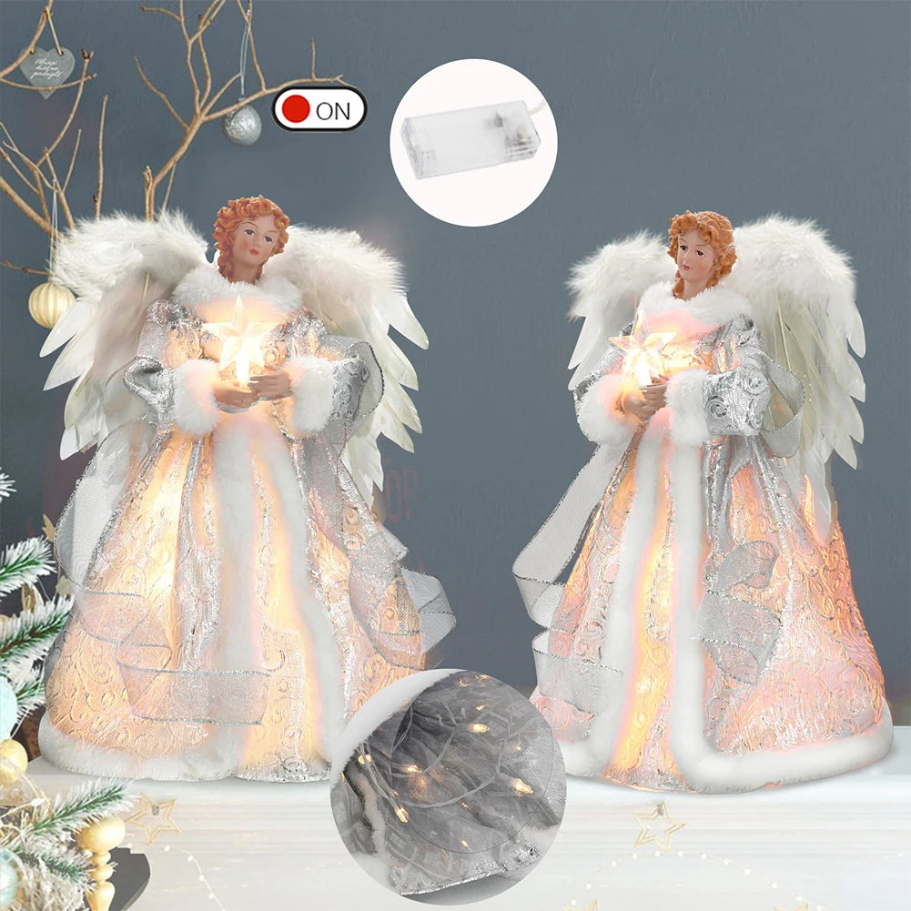 Angel Ornaments For Christmas Tree Top Gold Angel Christmas Tree Topper