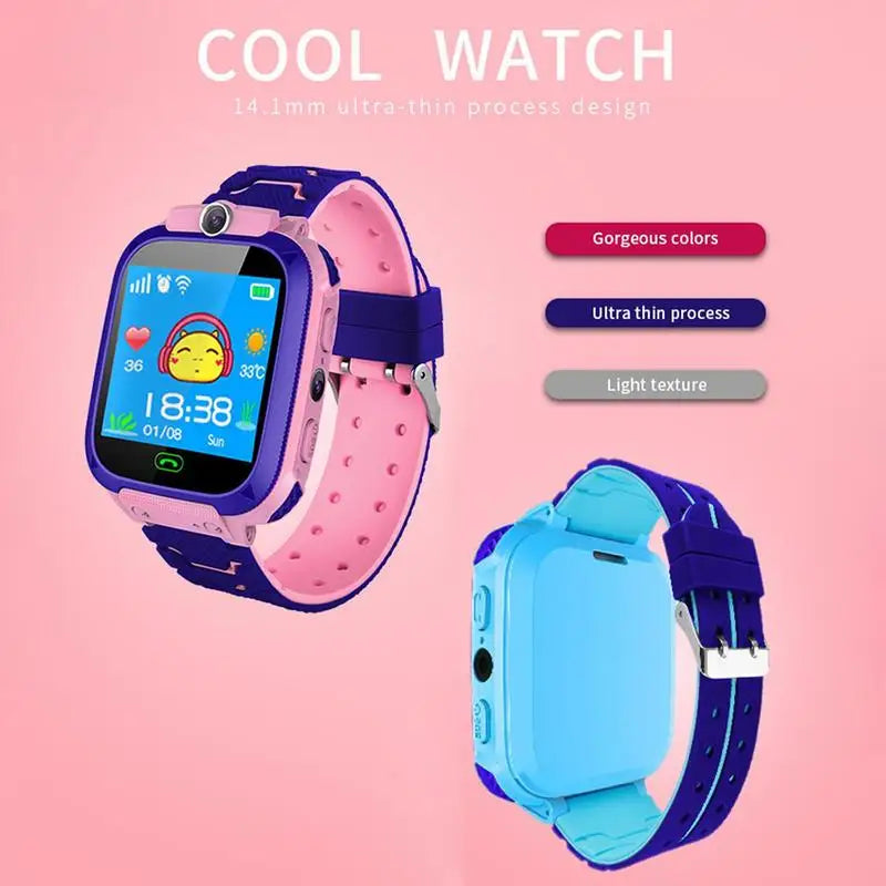 Kids Smartwatch Voice Call GPS HD Touch Screen Camera