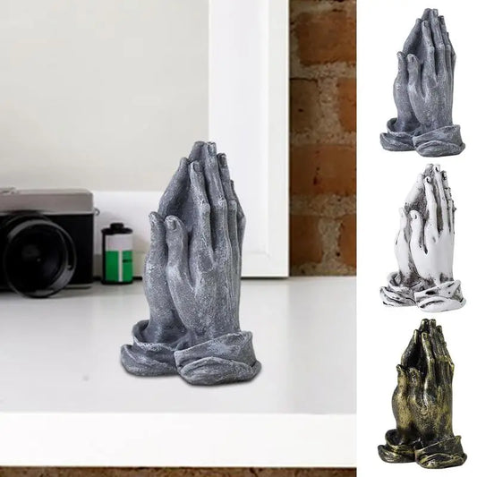 Vertical Hands Sculpture Mini Hands Praying Statues For Desktop Household Home