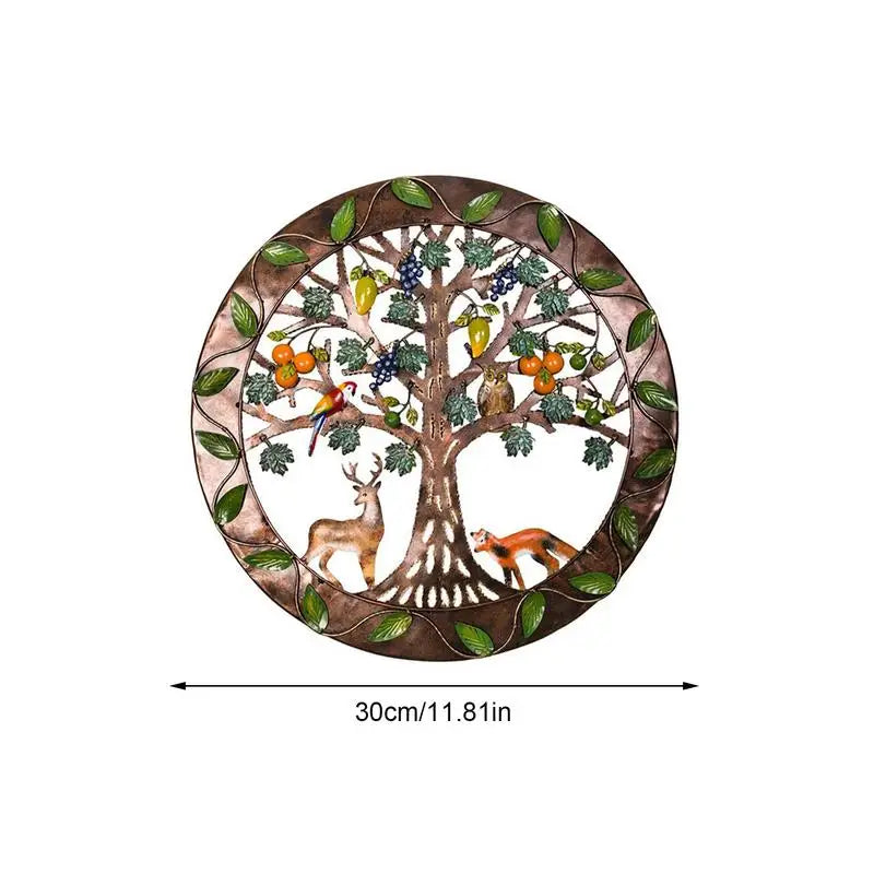 Wall Decor Tree Metal Creative and Meaningful Family Roots Wall Art Eden Tree Wall Plaque for the Wall of Dining Room Bedroom