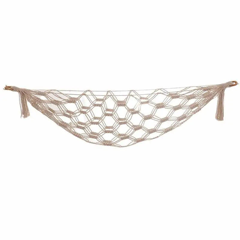 Macrame Hammock Net  Stuffed Animals Toys Organize Home Kids Room Decor