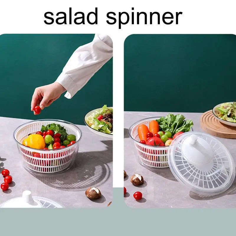 Salad Spinner Fruits Washer Dryer Fruit Drainer Colander