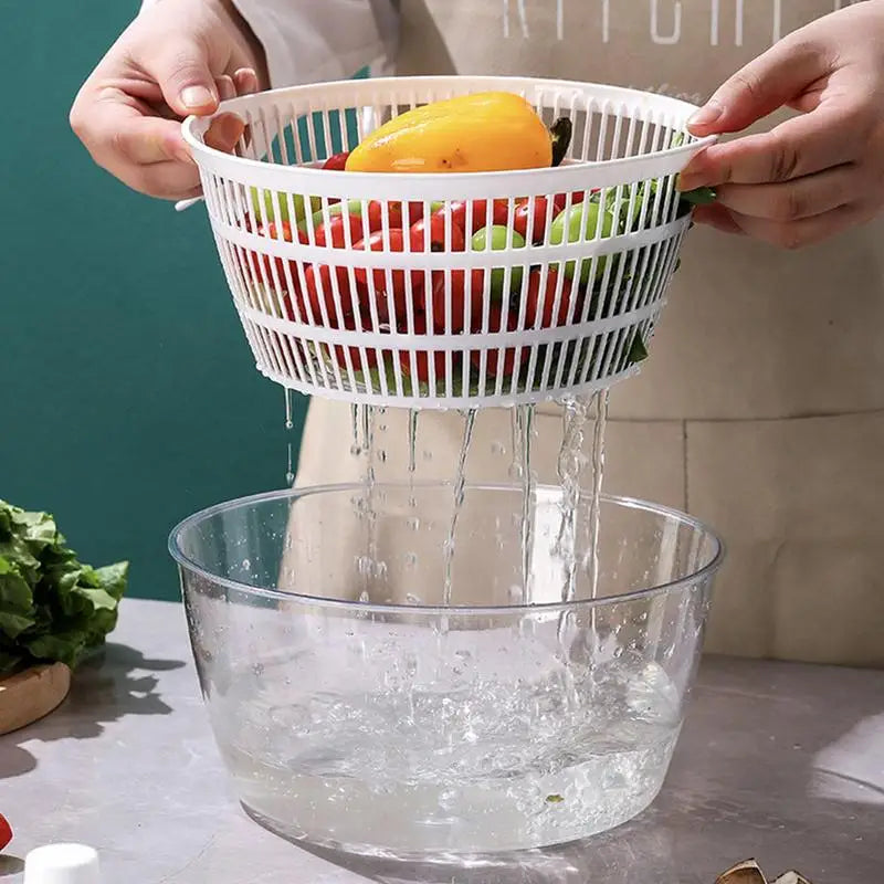 Salad Spinner Fruits Washer Dryer Fruit Drainer Colander