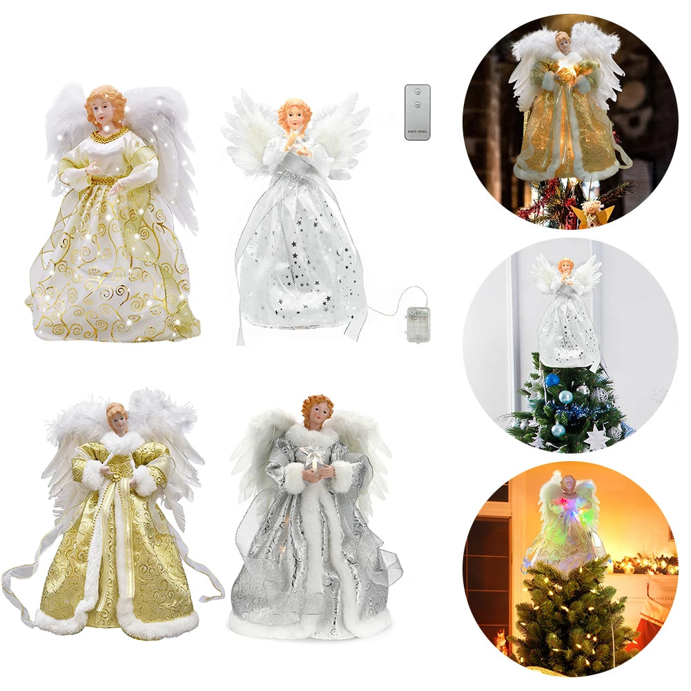 Angel Ornaments For Christmas Tree Top Gold Angel Christmas Tree Topper