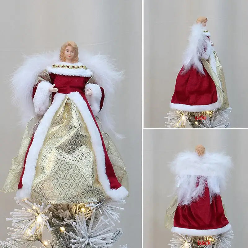 Angel Ornaments For Christmas Tree Top Gold Angel Christmas Tree Topper Christmas Angel Decors For Christmas Trees Tables Desks