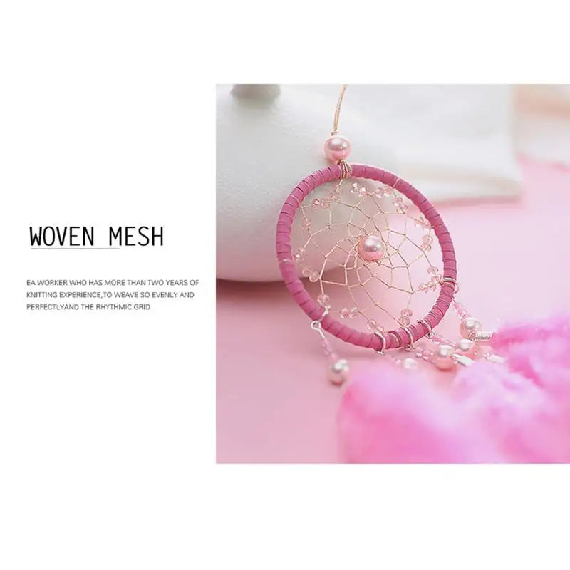 Colors Peach Tassel Dream Catcher Creative Feathers