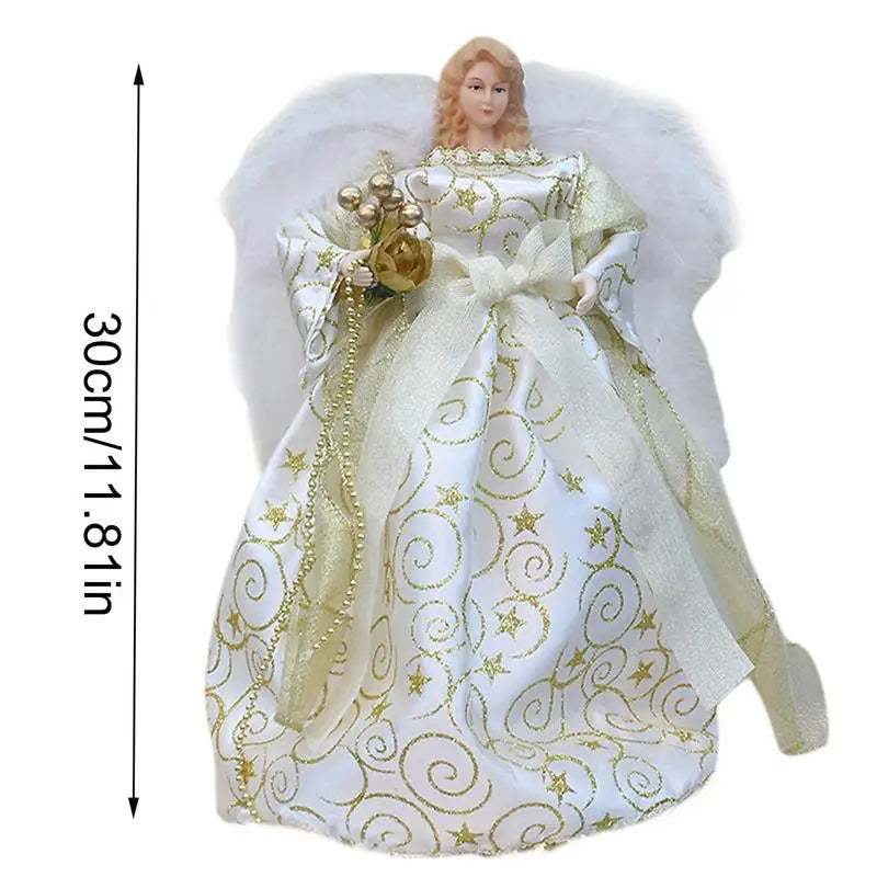 Angel Ornaments For Christmas Tree Top Gold Angel Christmas Tree Topper Christmas Angel Decors For Christmas Trees Tables Desks