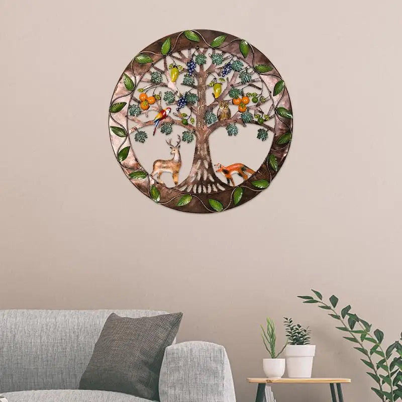 Wall Decor Tree Metal Creative and Meaningful Family Roots Wall Art Eden Tree Wall Plaque for the Wall of Dining Room Bedroom