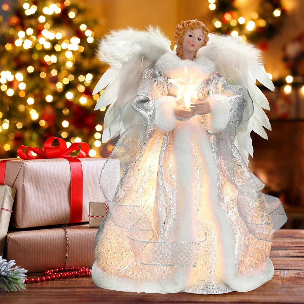 Angel Ornaments For Christmas Tree Top Gold Angel Christmas Tree Topper