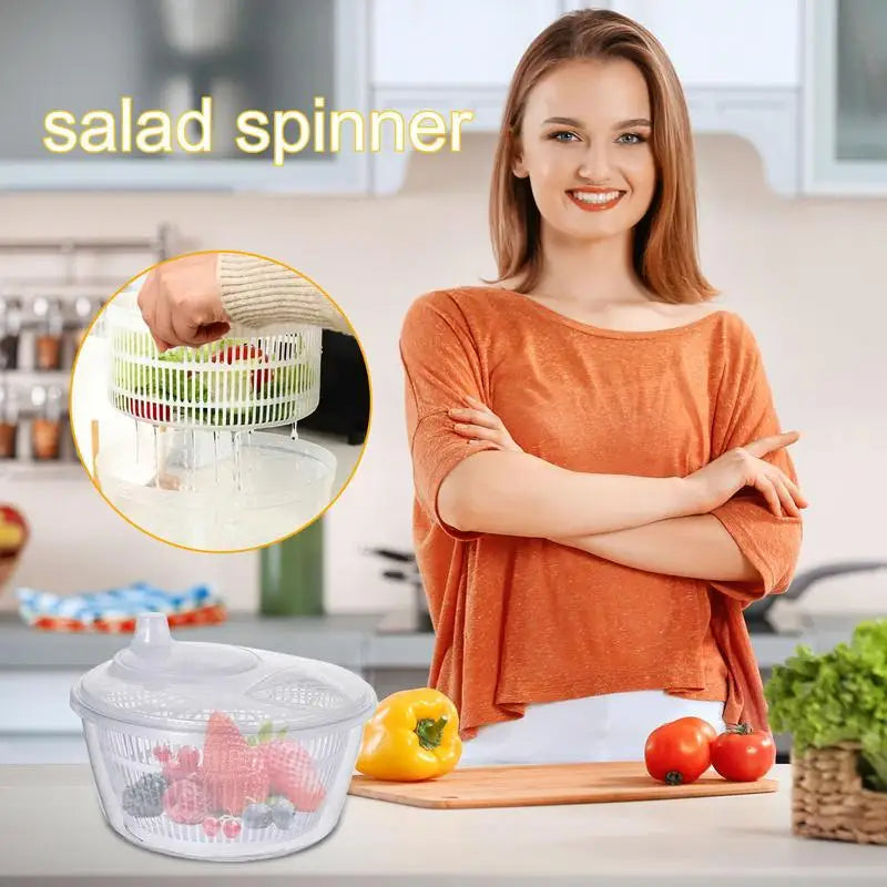 Salad Spinner Fruits Washer Dryer Fruit Drainer Colander